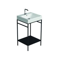 19.7" Ceramic Console Bathroom Sink
