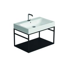 27.6" Ceramic Console Bathroom Sink
