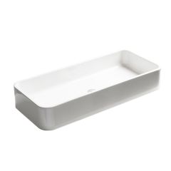 39.4" Ceramic Vessel Bathroom Sink