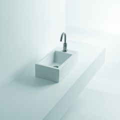 17.7" Ceramic Vessel Bathroom Sink