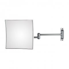 Wall Mounted Two-arm Magnifying Makeup Mirror, 3x