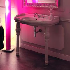 39.4" Ceramic Console Bathroom Sink
