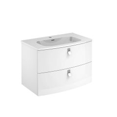 31.9" Wall Mounted Single Bathroom Vanity