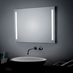Rectangular Lighted Bathroom Wall Mirror