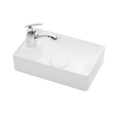 16.5" Ceramic Vessel Bathroom Sink