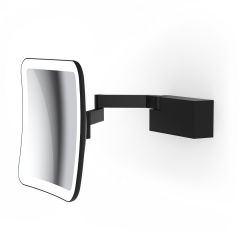 Wall Mounted Two-arm Lighted Magnifying Makeup Mirror, 5x