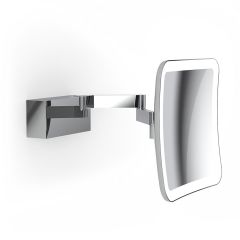 Wall Mounted Two-arm Lighted Magnifying Makeup Mirror, 5x