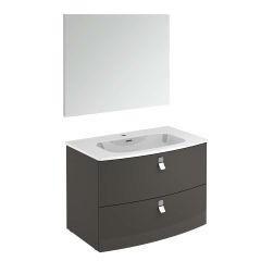 31.9" Wall Mounted Single Bathroom Vanity Set