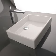 19.6" Ceramic Vessel Bathroom Sink